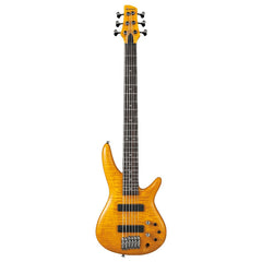Ibanez Bass Guitars Amber Ibanez GVB1006 Gerald Veasley Signature 6 String Bass Guitar
