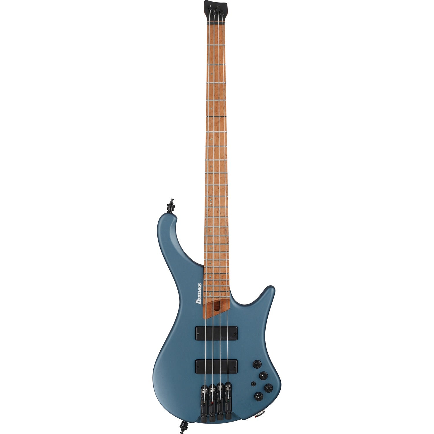 Ibanez Bass Guitars Arctic Ocean Matte Ibanez EHB1000 Headless Electric 4 String Bass Guitar with Bag