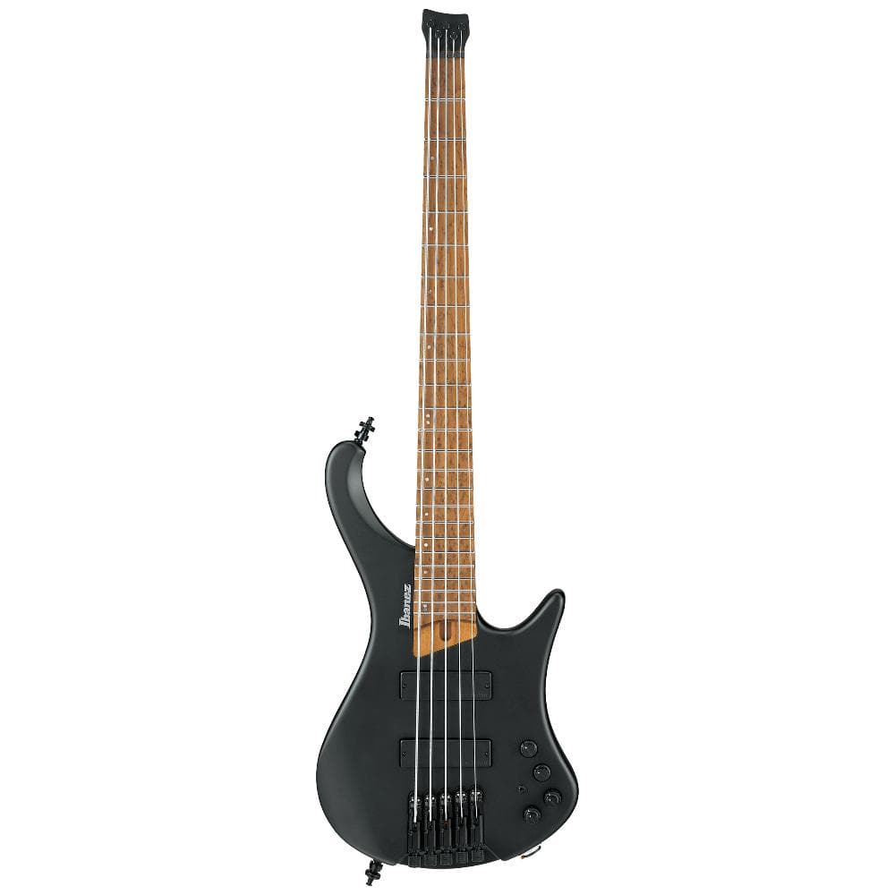Ibanez Bass Guitars Black Flat Ibanez EHB1005 Headless Electric 5 String Bass Guitar With Bag