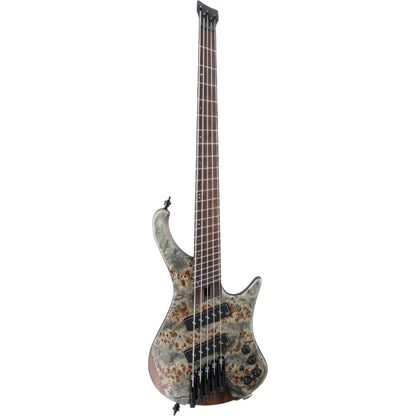 Ibanez Bass Guitars Black Ice Flat Ibanez EHB1505MS Headless Electric 5 String Bass Guitar with Bag 