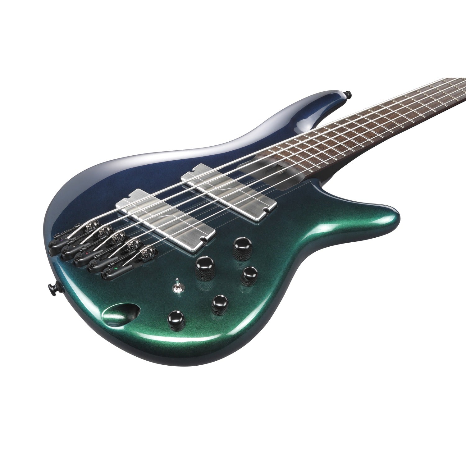 Ibanez Bass Guitars Blue Chameleon Ibanez SRMS725 5 String Electric Bass Guitar 
