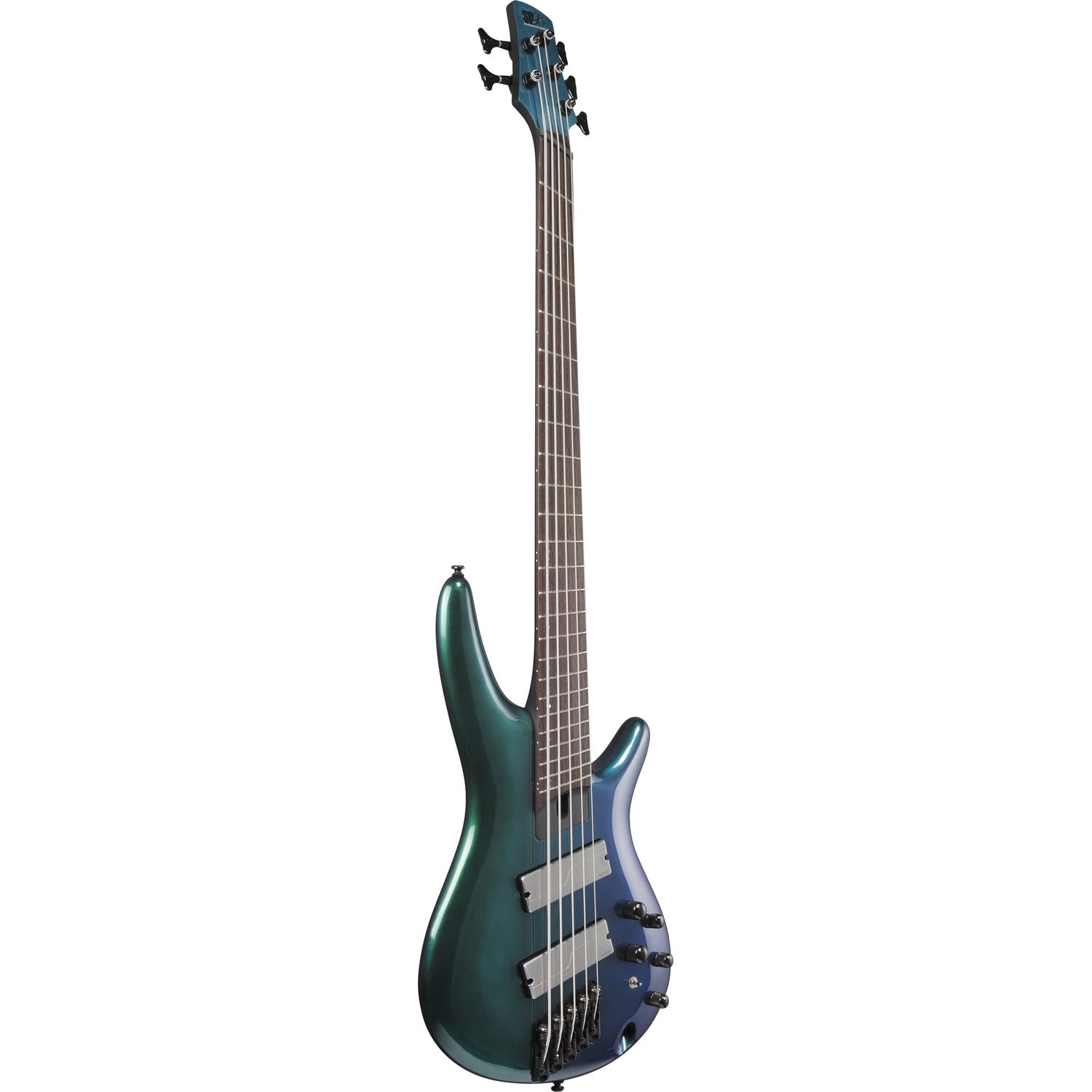Ibanez Bass Guitars Blue Chameleon Ibanez SRMS725 5 String Electric Bass Guitar 