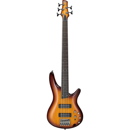 Ibanez Bass Guitars Brown Burst Ibanez SR375EF SR Series 5 String Electric Bass Guitar