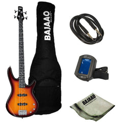 Ibanez Bass Guitars Brown Sunburst Ibanez SR Gio Series GSR180 Bass Guitar Bundle