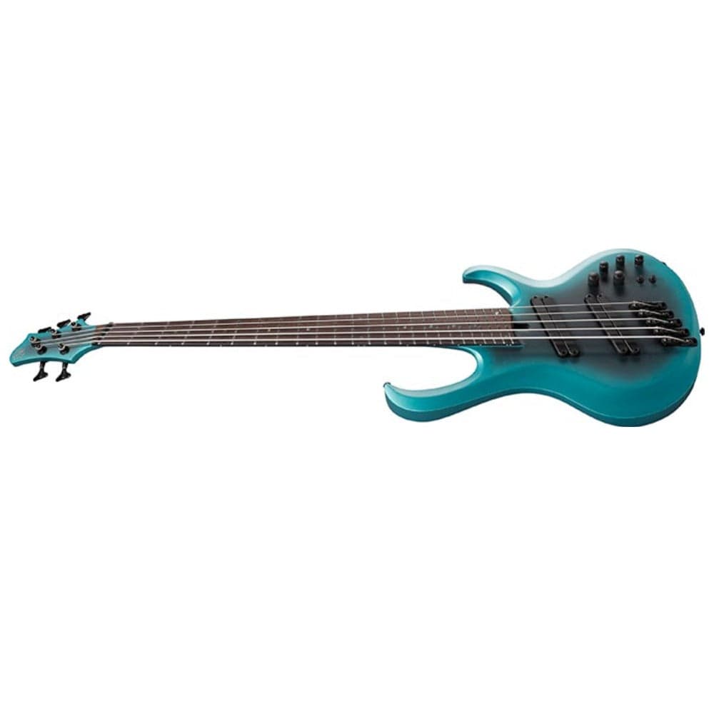 Ibanez Bass Guitars Cerulean Aura Burst Matte Ibanez BTB605MS Bass Electric Guitar with Case