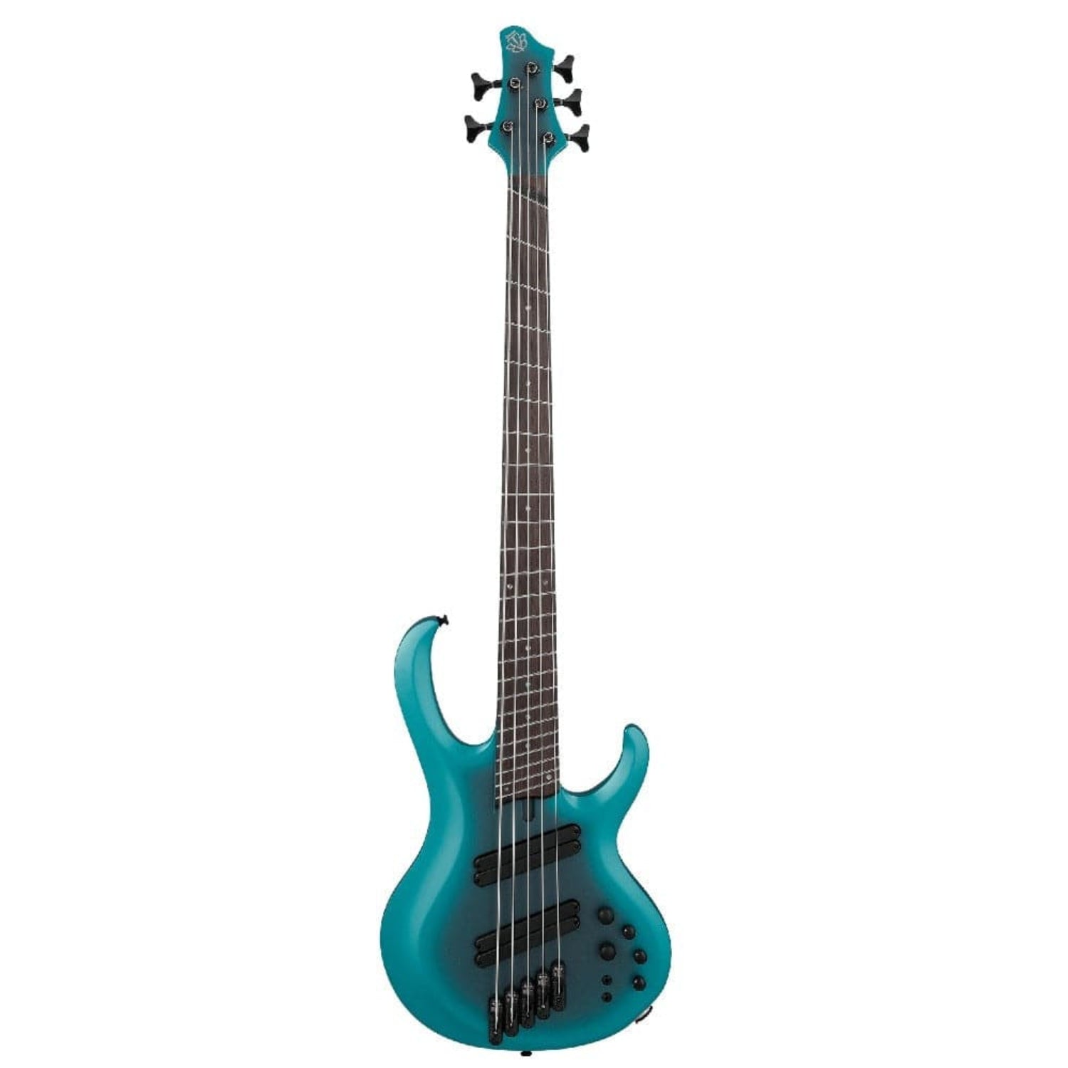 Ibanez Bass Guitars Cerulean Aura Burst Matte Ibanez BTB605MS Bass Electric Guitar with Case