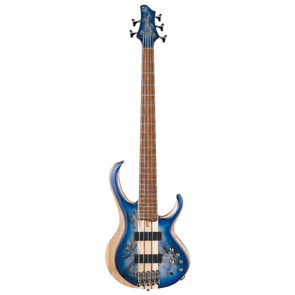 ibanez bass guitars cerulean blue burst low gloss ibanez btb standard btb845 5-string bass guitar - cerulean blue burst low gloss  