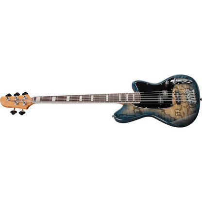 Ibanez Bass Guitars Cosmic Blue Starburst Ibanez TMB405TA Talman Series 5 String Electric Bass Guitar