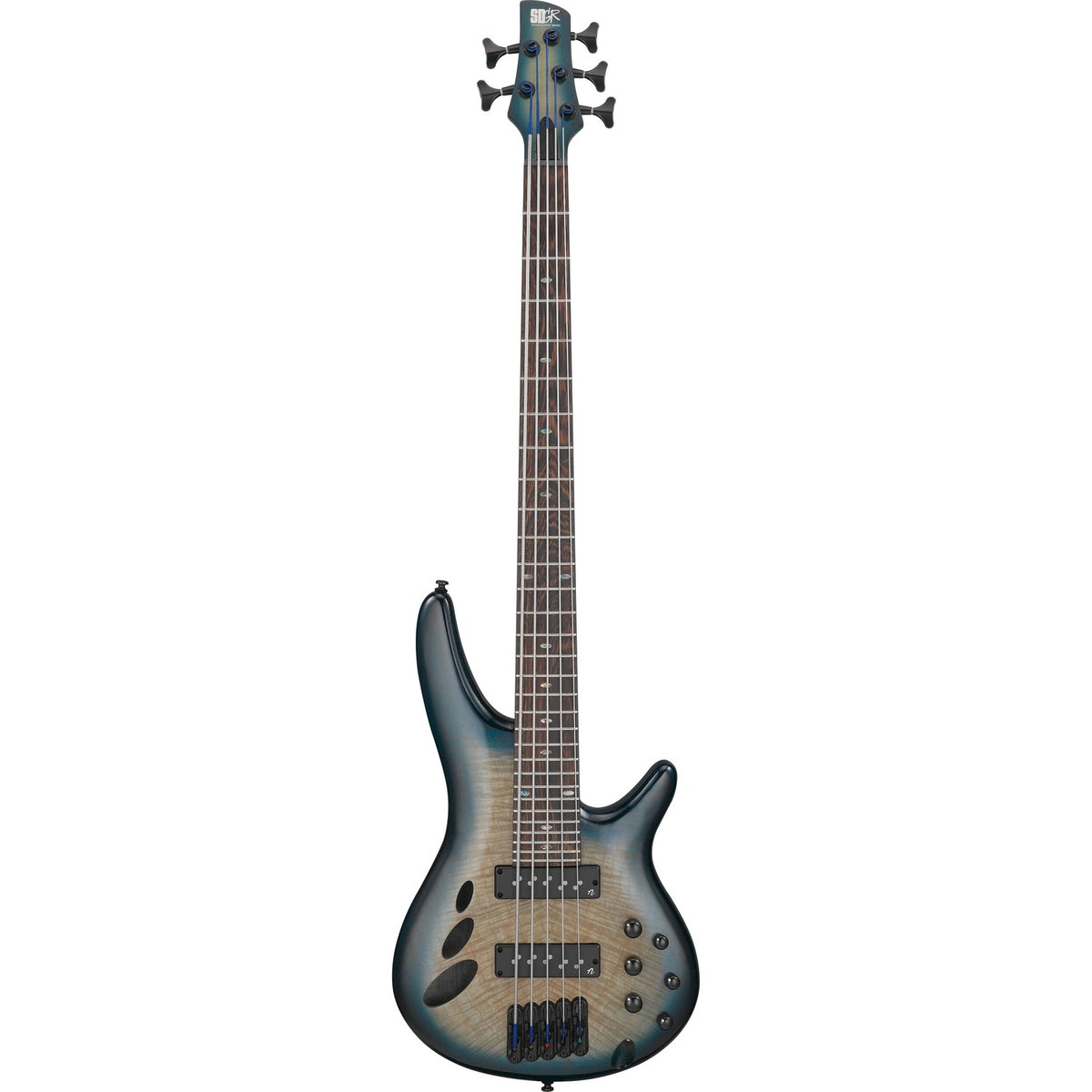 Ibanez Bass Guitars Cosmic Blue Starburst Low Gloss Ibanez SRD905 SR Series 5 String Bass Guitar