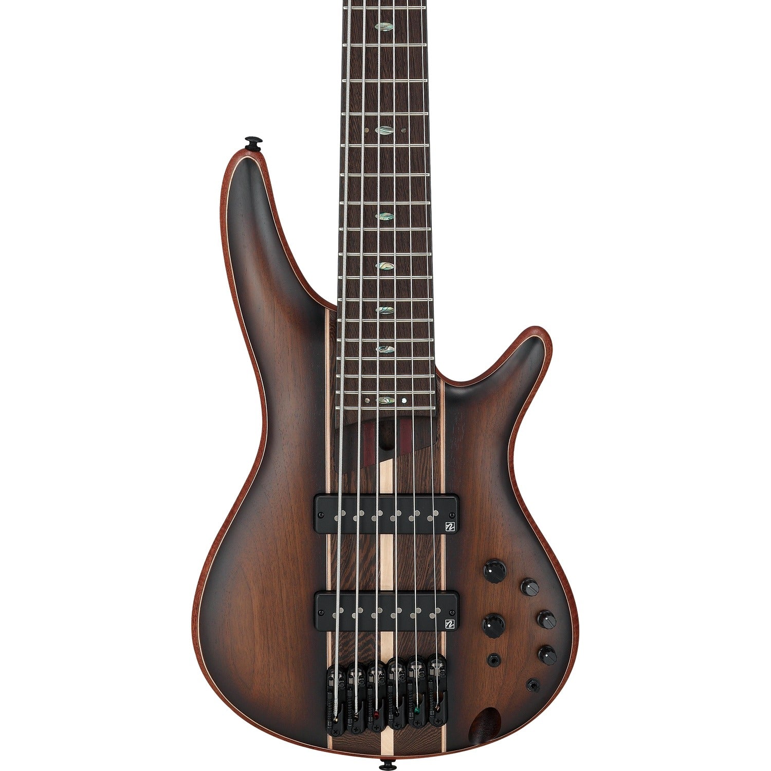 Ibanez Bass Guitars Dual Mocha Burst Flat Ibanez SR1356B 6 String Electric Bass Guitar with Gig bag
