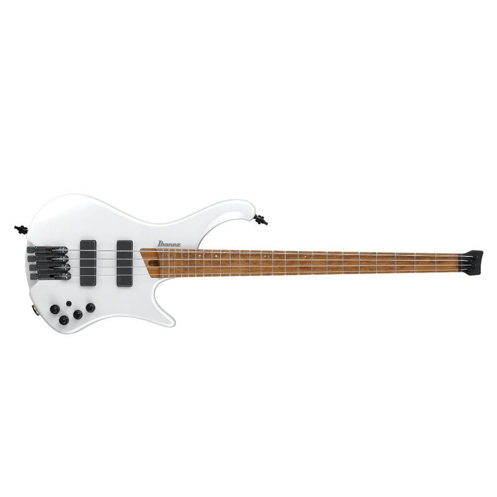 ibanez bass guitars ibanez ehb1000 headless electric 4 string bass guitar with bag    #color_pearl-white-matte