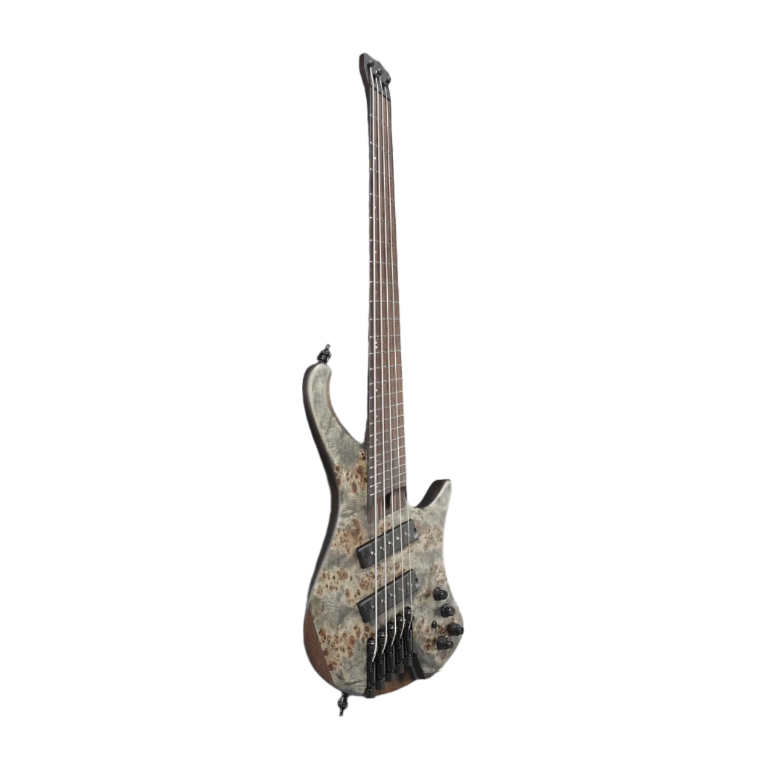 Ibanez Bass Guitars Ibanez EHB1505MS Headless Electric 5 String Bass Guitar with Bag #color_black-ice-flat