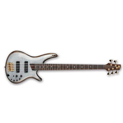 ibanez bass guitars ibanez sr1405 premium 5-string bass guitar - panga panga fretboard - glacial white