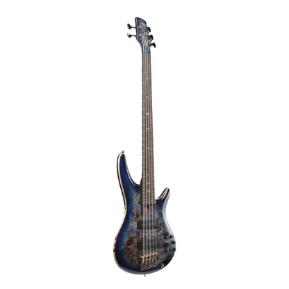 Ibanez Bass Guitars Ibanez SR2605 Premium 5-String Bass Guitar - Panga Panga Fretboard - Cerulean Blue Burst