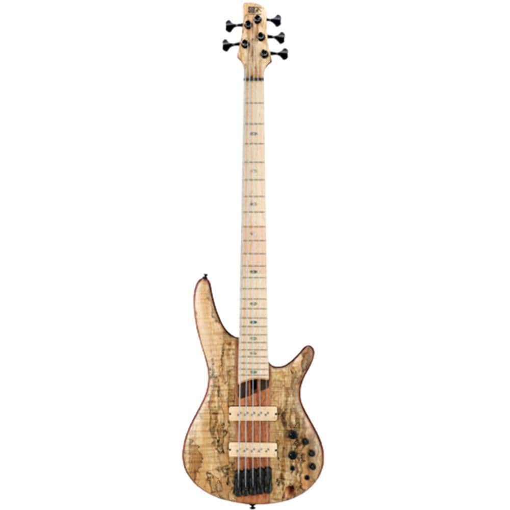 ibanez bass guitars ibanez sr5 smltd 5 string limited edition bass guitar - natural flat