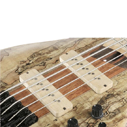 ibanez bass guitars ibanez sr5 smltd 5 string limited edition bass guitar - natural flat