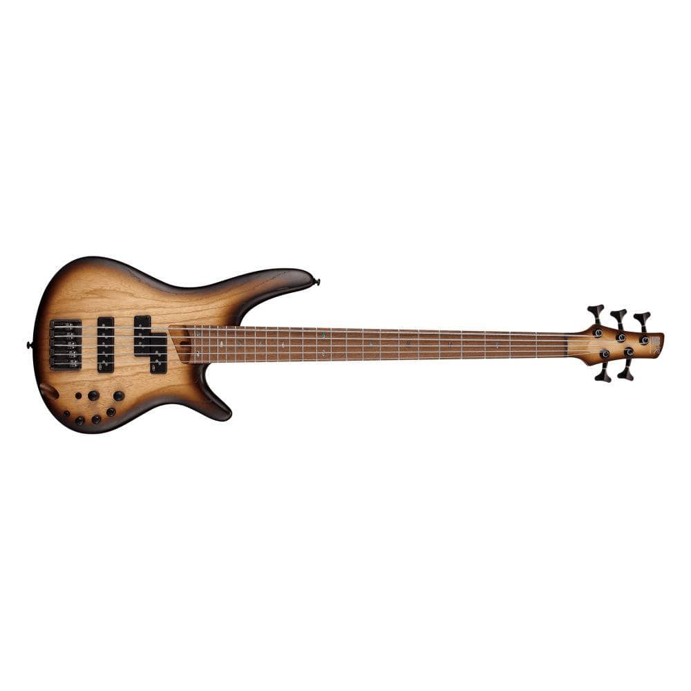 ibanez bass guitars ibanez sr655e-nnf bass electric guitar- natural browned burst flat
