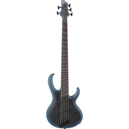 Ibanez Bass Guitars Midnight Arctic Ocean Matte Ibanez BTB605MS Bass Electric Guitar with Case 