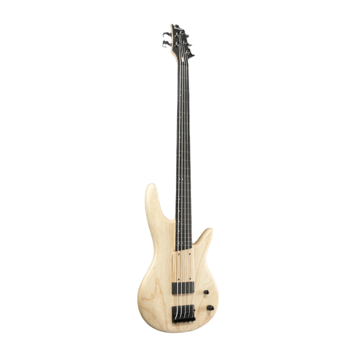 Ibanez Bass Guitars Natural Flat Ibanez GWB1005 Gary Willis Signature 5 String Fretless Bass Guitar