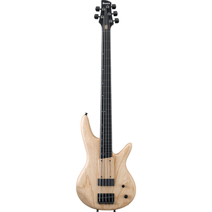 Ibanez Bass Guitars Natural Flat Ibanez GWB1005 Gary Willis Signature 5 String Fretless Bass Guitar