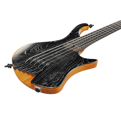 Ibanez Bass Guitars Silver Wave Black Low Gloss Ibanez EHB1135MS EHB Series 5 String Bass Guitar