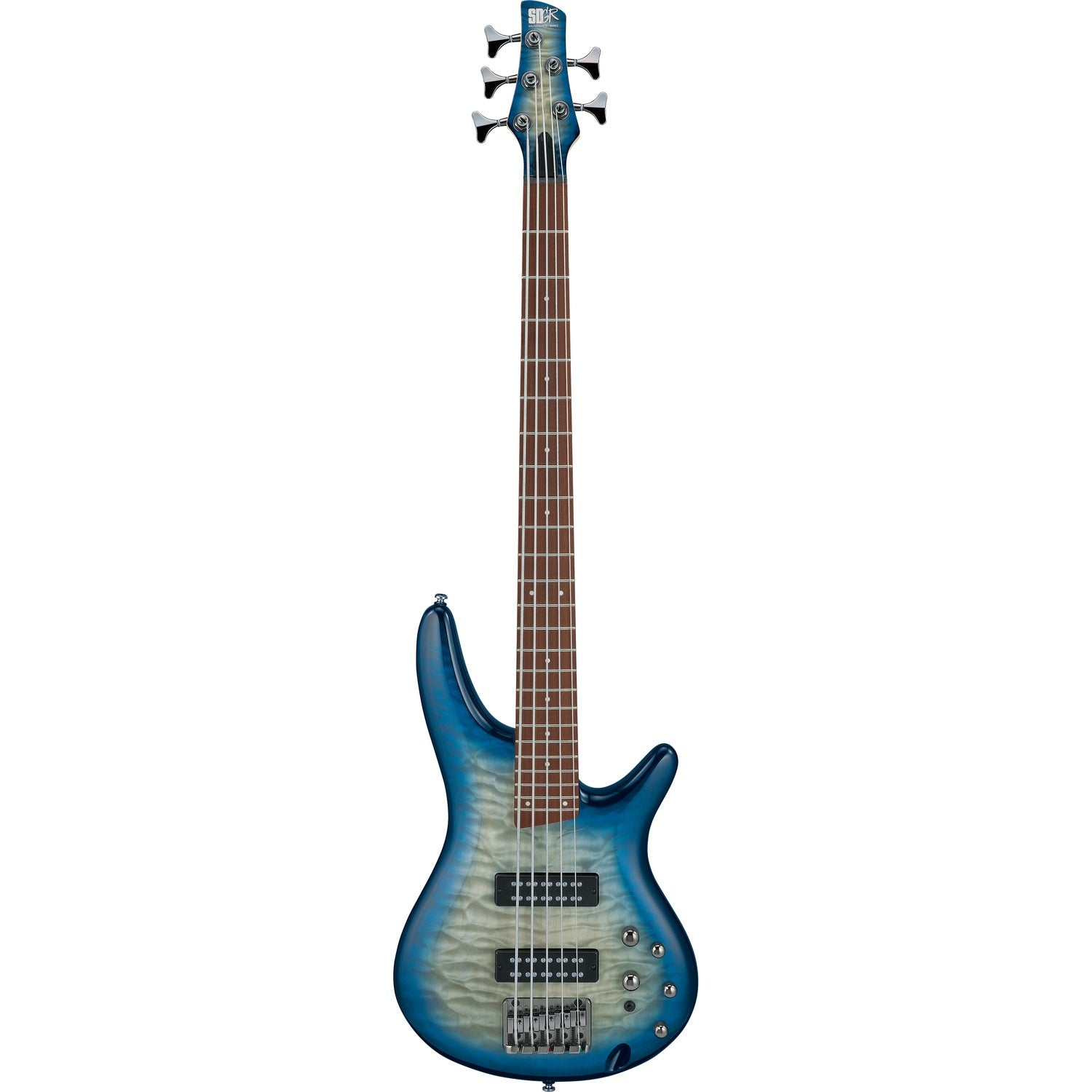Ibanez Bass Guitars Stained Cosmic Blue Starburst Ibanez SR405EQM Electric Bass Guitar