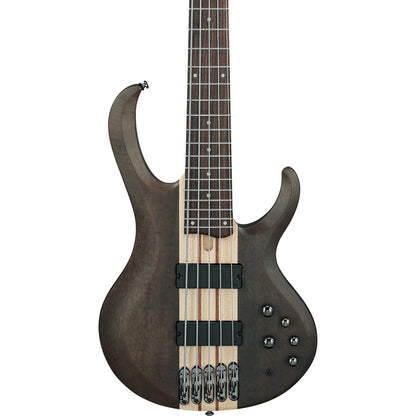 Ibanez Bass Guitars Transparent Gray Flat Ibanez BTB605 BTB Series 5 String Bass Guitar