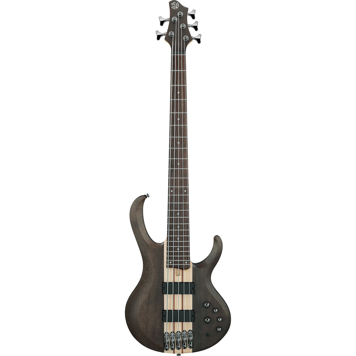 Ibanez Bass Guitars Transparent Gray Flat Ibanez BTB605 BTB Series 5 String Bass Guitar
