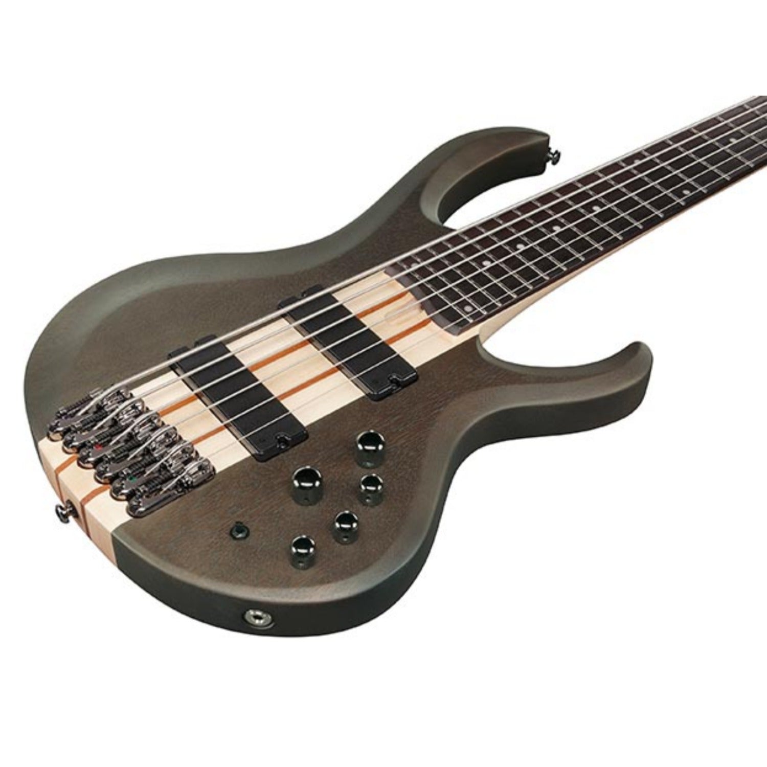 Ibanez Bass Guitars Transparent Gray Flat Ibanez BTB606 6 String Electric Bass Guitar
