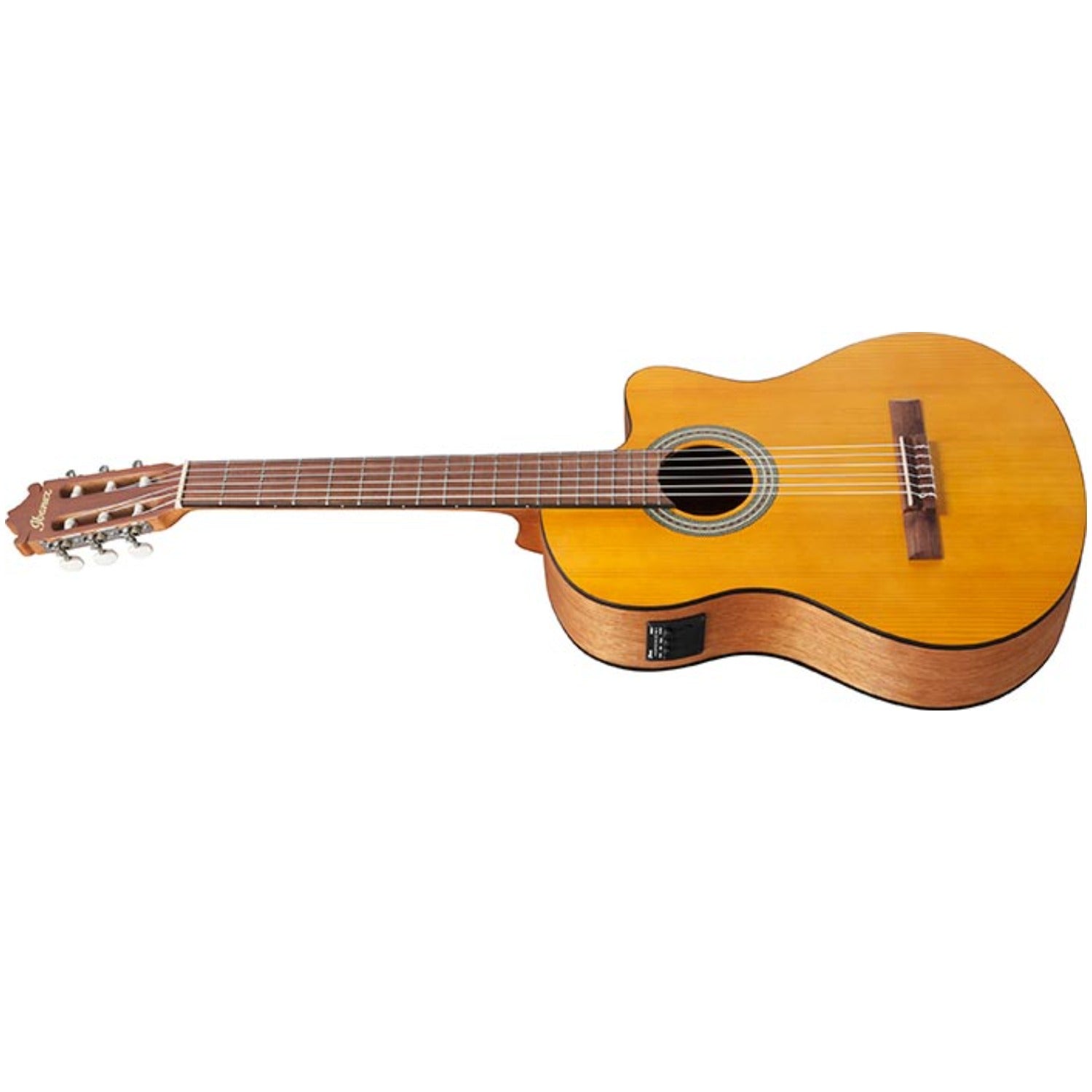 Ibanez Classical Guitars Open Pore Amber Ibanez GA3ECE Semi Classical Guitar 