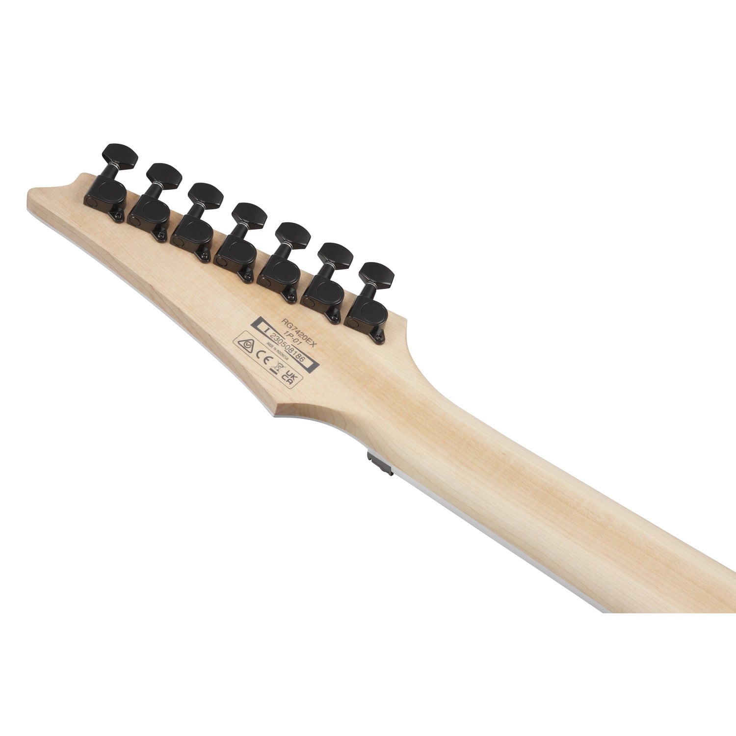 Ibanez Electric Guitars Black Flat Ibanez RG7420EX RG 7 String Electric Guitar