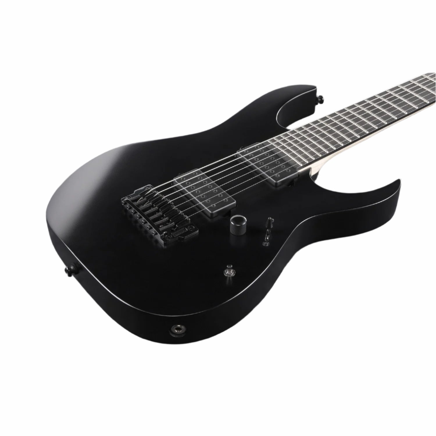 Ibanez Electric Guitars Black Flat Ibanez RGIXL7 RG Iron Label 7 String Electric Guitar - Black Flat