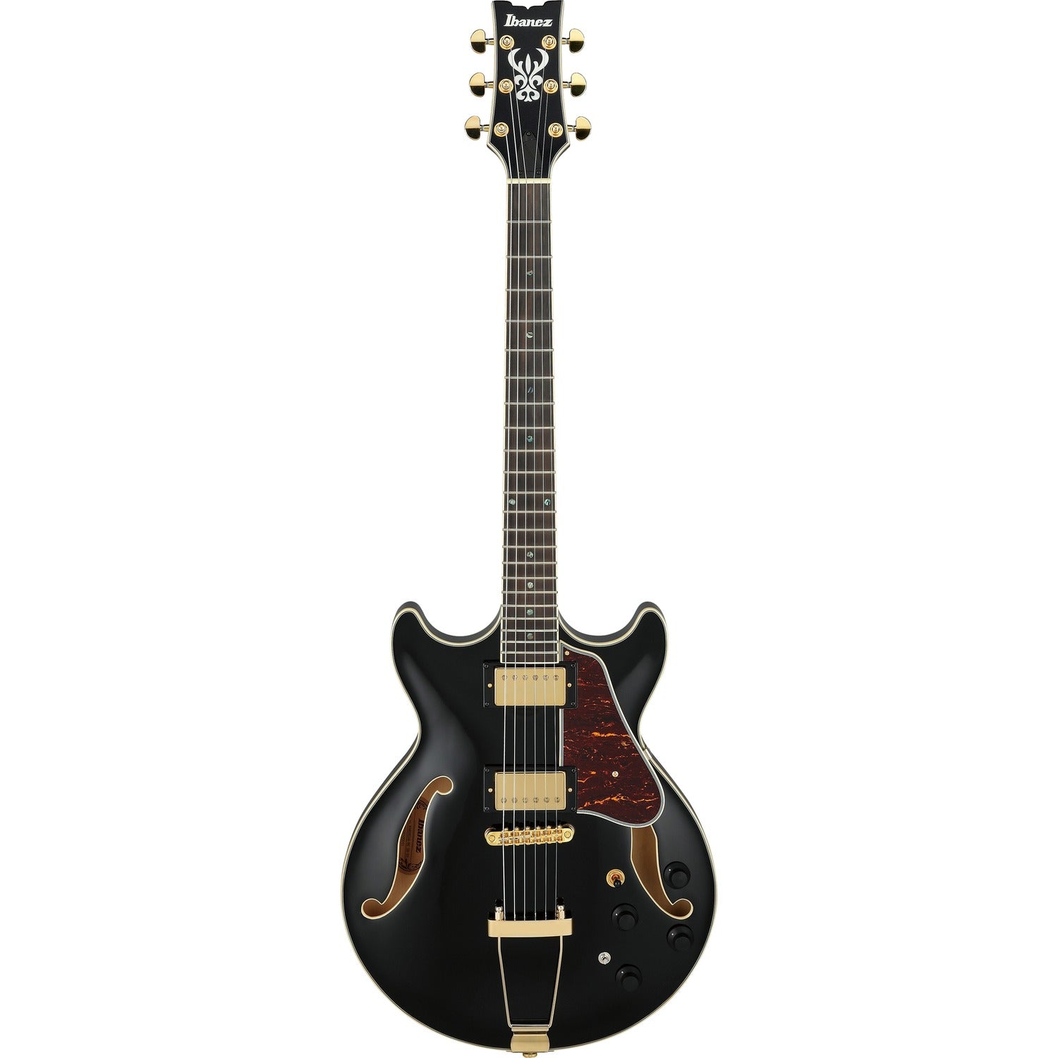 Ibanez Electric Guitars Black Ibanez AMH90 6 String Electric Guitar #color_black