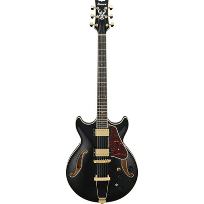 Ibanez Electric Guitars Black Ibanez AMH90 6 String Electric Guitar 