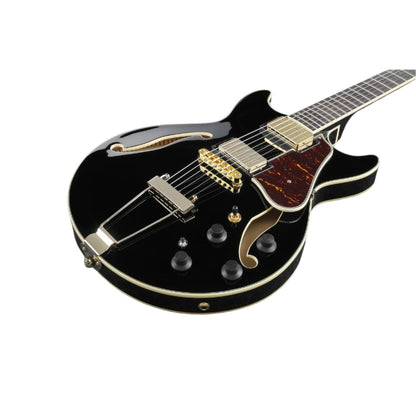Ibanez Electric Guitars Black Ibanez AMH90 6 String Electric Guitar 