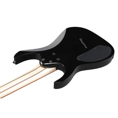 Ibanez Electric Guitars Black Ibanez RGMS7 RG Standard Multi Scale 7 String Electric Guitar - Black 