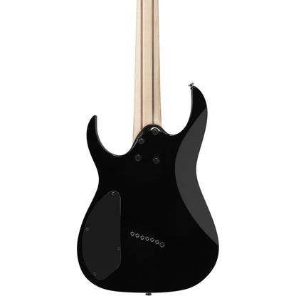 Ibanez Electric Guitars Black Ibanez RGMS7 RG Standard Multi Scale 7 String Electric Guitar - Black 