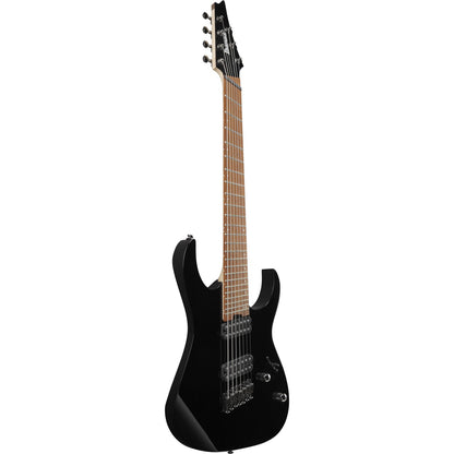 Ibanez Electric Guitars Black Ibanez RGMS7 RG Standard Multi Scale 7 String Electric Guitar - Black 