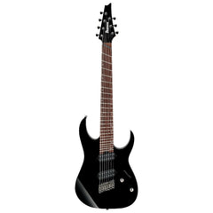 Ibanez Electric Guitars Black Ibanez RGMS7 RG Standard Multi Scale 7 String Electric Guitar - Black