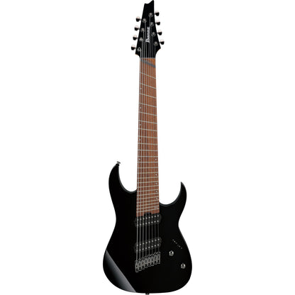 Ibanez Electric Guitars Black Ibanez RGMS8 RG Standard Series 8 String Electric Guitar