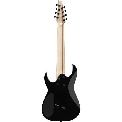 Ibanez Electric Guitars Black Ibanez RGMS8 RG Standard Series 8 String Electric Guitar