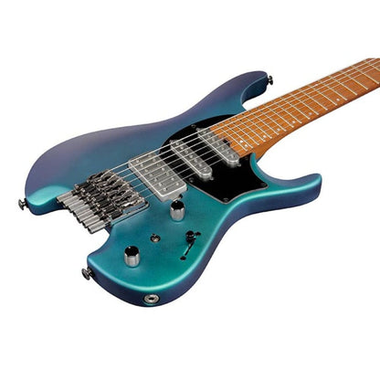 ibanez electric guitars blue chameleon metallic matte ibanez q547 electric guitar with gig bag     
