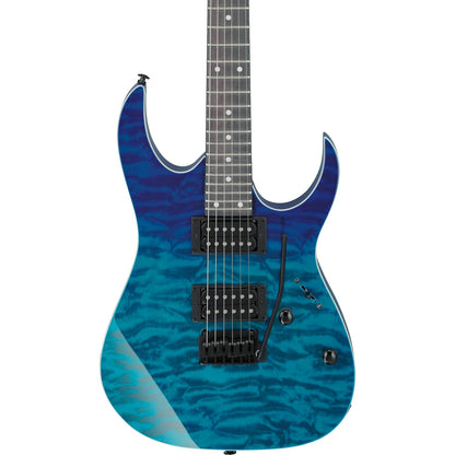 Ibanez Electric Guitars Blue Gradation Ibanez GRG120QASP RG Gio Series 6 String Electric Guitar