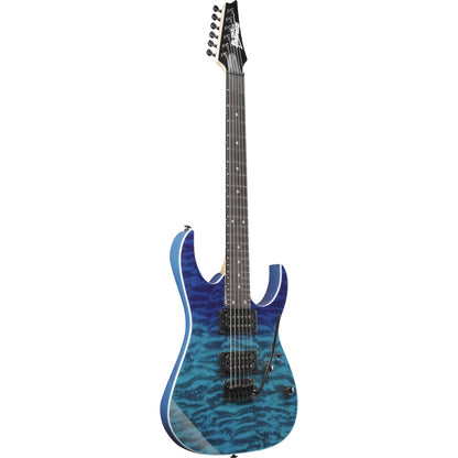 Ibanez Electric Guitars Blue Gradation Ibanez GRG120QASP RG Gio Series 6 String Electric Guitar