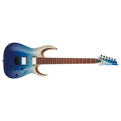 ibanez electric guitars blue iceberg gradation ibanez rga42hpqm rga standard series 6 string electric guitar   