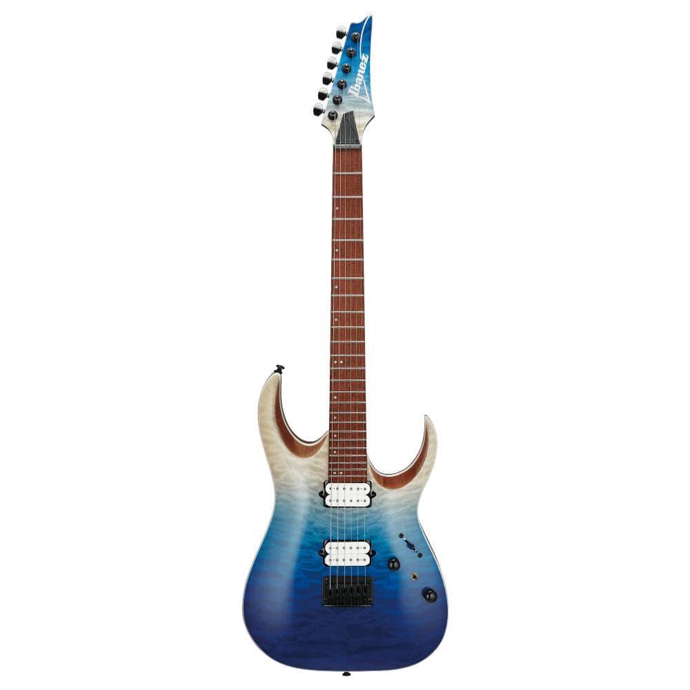 ibanez electric guitars blue iceberg gradation ibanez rga42hpqm rga standard series 6 string electric guitar   
