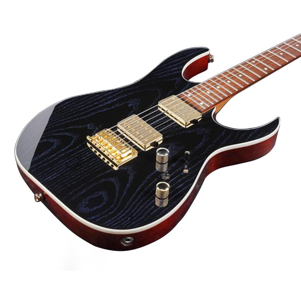 ibanez electric guitars blue wave black ibanez rg421hpah rg standard 6 string electric guitar - blue wave black   