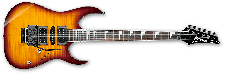 Ibanez Electric Guitars Brown Burst Ibanez RG470FM Electric Guitar - Flamed Maple Top