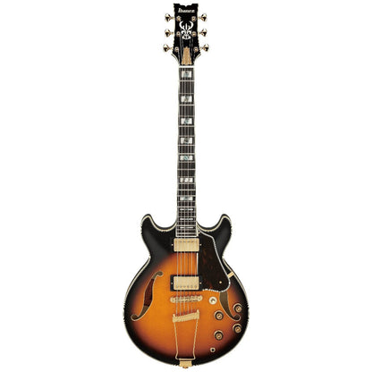 ibanez electric guitars brown sunburst ibanez am artstar series hollow body 6 string electric guitar     