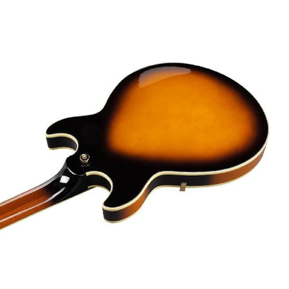 ibanez electric guitars brown sunburst ibanez am artstar series hollow body 6 string electric guitar     